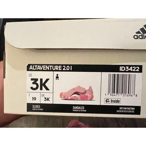 NIB NEW Adidas Kids Altaventure Sport Swim Sandals 3K Pink Orange - Picture 6 of 6